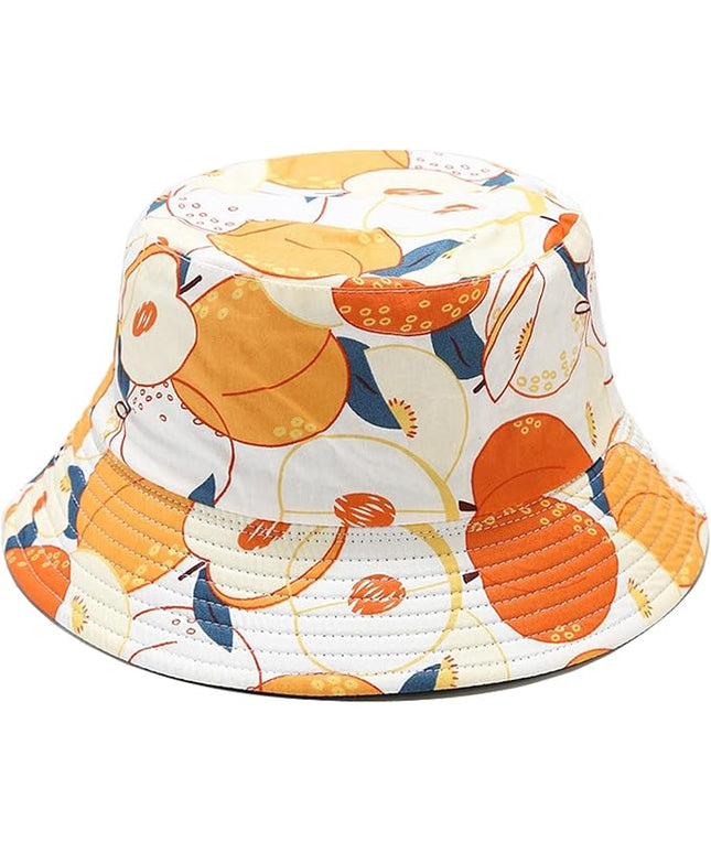 Mashiaoyi Unisex Print Double-Side-Wear Reversible Bucket Hat