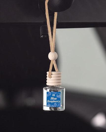 CANDECraftCo Car Air Hanging Fragrance Oil, Car Auto Freshener for Essential Oils, Scents Fragrance Aromatherapy Automobile Diffuser, Long Lasting (Blue Raspberry)