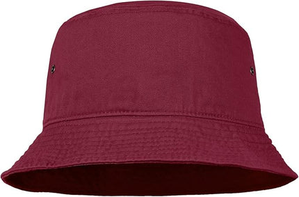 Falari Men Women Unisex Cotton Bucket Hat 100% Cotton Packable for Travel Fishing Hunting Summer Camp