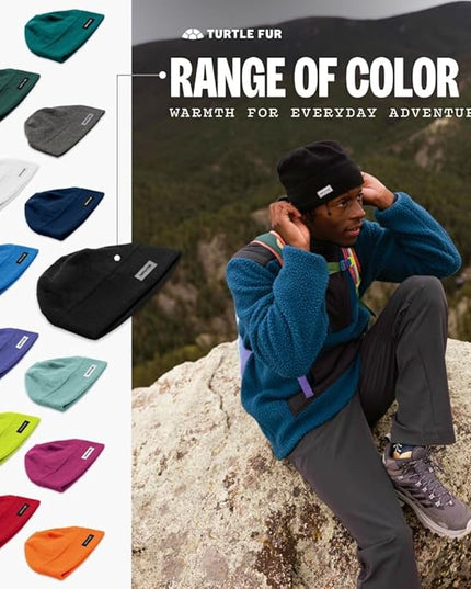 Turtle Fur Fleece Winter Beanie for Men and Women - Soft, Stretchy, Breathable Winter Hat That Won't Overheat Under Helmet