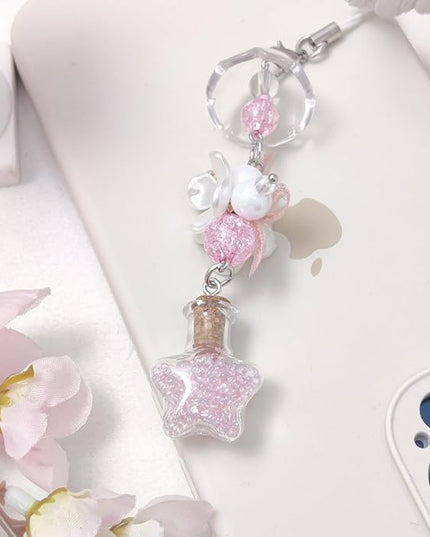 1-4PCS Cute Phone Charms Aesthetic Y2K Cell Phone Charms Strap Strawberry Butterfly Star PhoneCharm Y2K Accessories for Bag Keychain Airpods Camera Pendants Decor