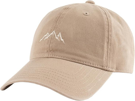 FURTALK Baseball Cap Men Mountain Embroidery Dad Hat Unstructured Soft Vintage Washed Cotton Outdoor Hats for Men