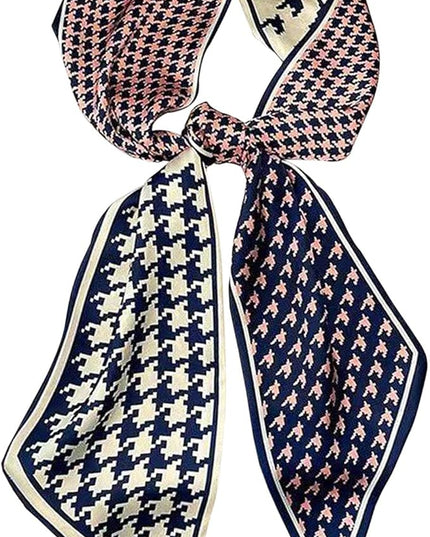 Head Scarf Purse Handle Neck Satin Hair Scarfs For Bag Lightweight Silky Long Thin Women's Fashion Scarves 59 * 5.9”