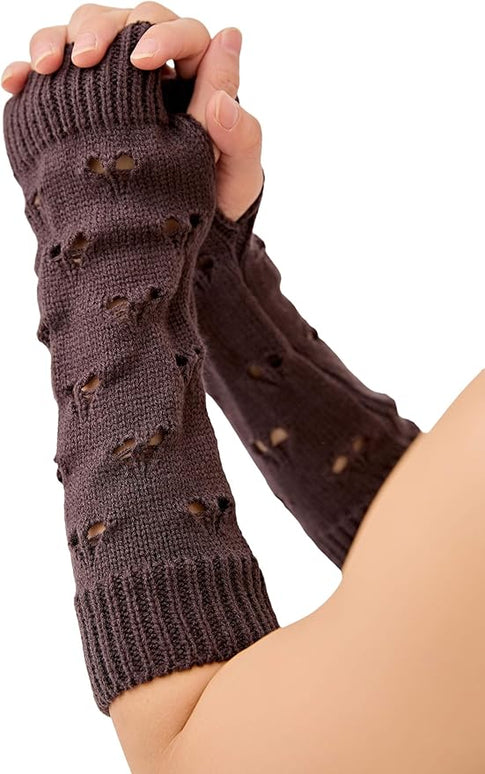 Arm Warmers Fairy Grunge Fingerless Punk Goth Emo Gloves Y2K Accessories Cottagecore