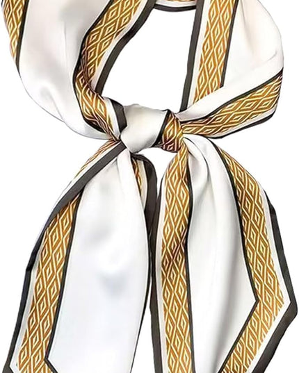 Dailyacc Hair Scarf for Women Fashion Silky Satin Headscarf Wrap Breathable Lightweight Neck Scarves For Handbag