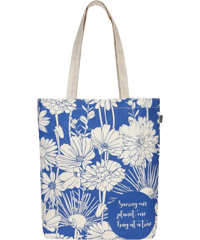 Ecoright Tote Bag for Women with Zipper, Small Tote Bag, Canvas Bag, Reusable Cotton Bag for Beach, Grocery, School & Work
