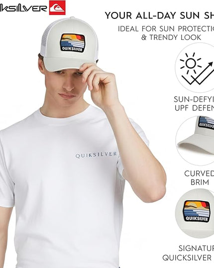 Quiksilver Men's Premium Cotton Adjustable Snap Back Logo Baseball Cap