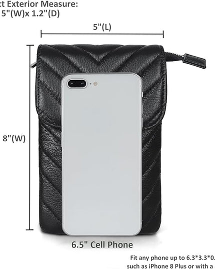 befen Genuine Leather Small Crossbody Bags for Women Cell Phone Bag Cross Body Purses,Silver Zipper