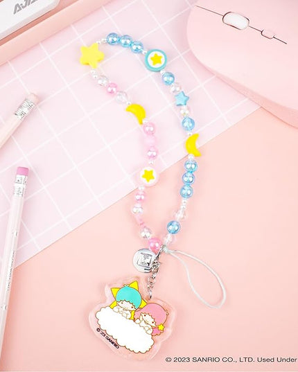 iFace Hello Kitty and Friends Beaded Wristlet Universal Phone Charm Strap - Cute Wrist Chain Lanyard Aesthetic Decor Strap for Cell Phone Camera Keys AirPods Keychains