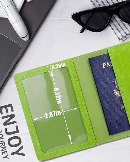 TIGARI Passport Holder for Travel Women Men, Valentines Day Gifts PU Leather Wallet Cover Case Sleeve, Waterproof Protected Document Organizer, Vacation Plane Cruise Travel Essentials