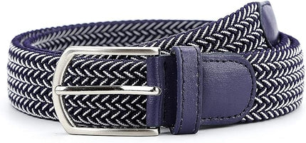 Braided Canvas Woven Elastic Stretch Belts for Men/Women/Junior with Multicolored