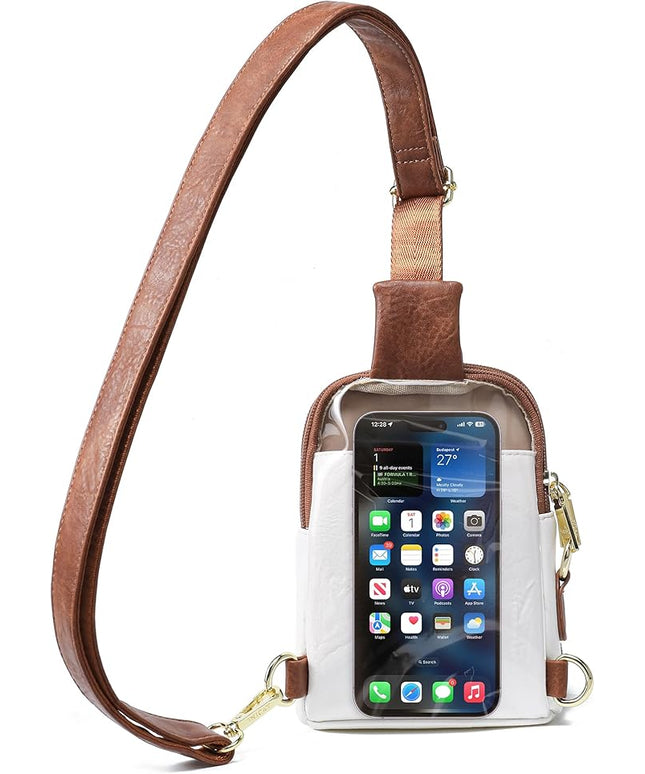 INICAT Sling Bag for Women Touchscreen Small Crossbody Cell Phone Purse Fanny Pack