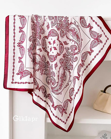 Satin Bandana Headscarf for Women Silky Hair Scarves for Fashion Lightweight