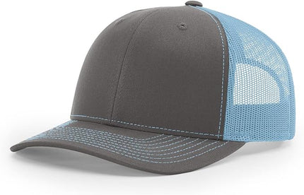 Richardson 112 Trucker Hat - Premium Adjustable Snapback Hat - Structured Six Panel Richardson Blank Caps