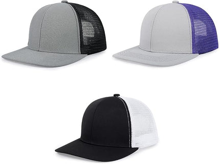 kozinu Unisex Trucker Hats Blank Mesh Snapback Hats Sport Plain Baseball Caps Adjustable Fitted Hat