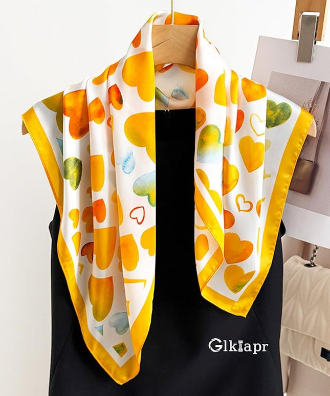 Satin Bandana Headscarf for Women Silky Hair Scarves for Fashion Lightweight