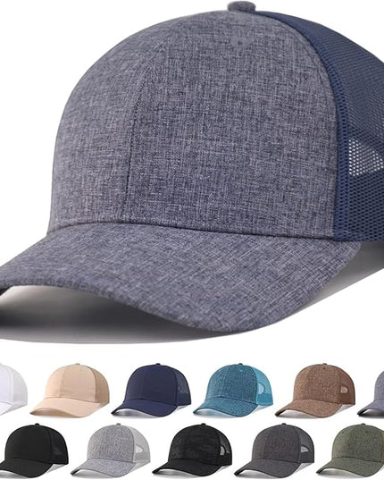 CYGTE XXL Plus Size Trucker Hat Snapback Baseball Cap- Big Head Fit Up to Size 8 Men's Mesh-Back Ball Cap