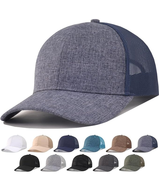 CYGTE XXL Plus Size Trucker Hat Snapback Baseball Cap- Big Head Fit Up to Size 8 Men's Mesh-Back Ball Cap
