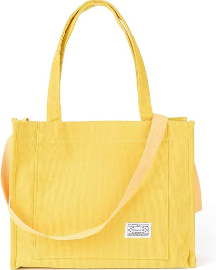 Valleycomfy Corduroy Tote Bag for Women Travel Crossbody Bag Purse Women Shoulder Bags Work Handbags Everyday Hobo Bag