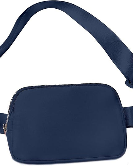 Belt Bag for Women, Cross Body Fanny Pack Fashion Waist Packs Everywhere Belt Bag with Adjustable Strap Gifts Birthday Gifts for 4 5 6 7 8 9 10 11 12 13 Year Old Girls (Dark blue)