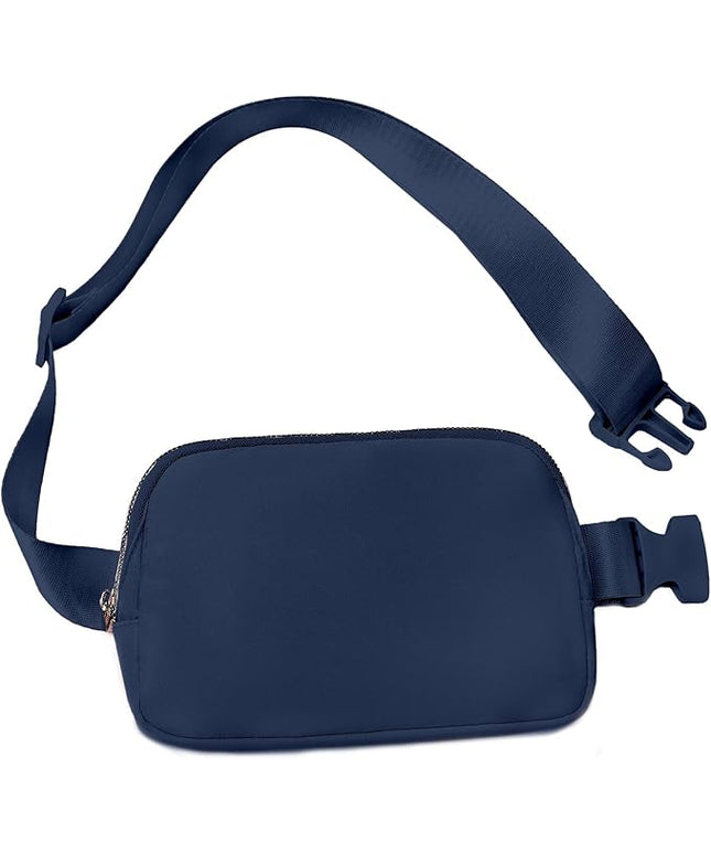 Belt Bag for Women, Cross Body Fanny Pack Fashion Waist Packs Everywhere Belt Bag with Adjustable Strap Gifts Birthday Gifts for 4 5 6 7 8 9 10 11 12 13 Year Old Girls (Dark blue)
