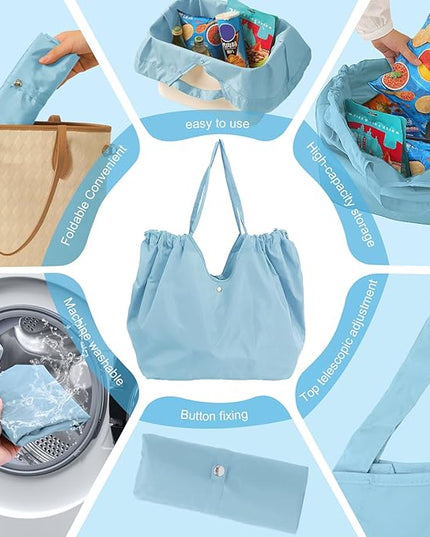 Reusable Grocery Bags,Reusable Shopping Bags,Folding Bags Totes,Stretchable and shrinkable shopping bag for Groceries