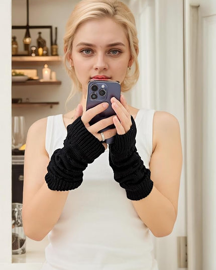 Arm Warmers Fairy Grunge Fingerless Punk Goth Emo Gloves Y2K Accessories Cottagecore