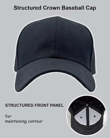 Utmost Structured Baseball Cap with Adjustable Closure - Performance Hat for Outdoor Activities