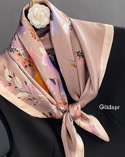 Satin Bandana Headscarf for Women Silky Hair Scarves for Fashion Lightweight