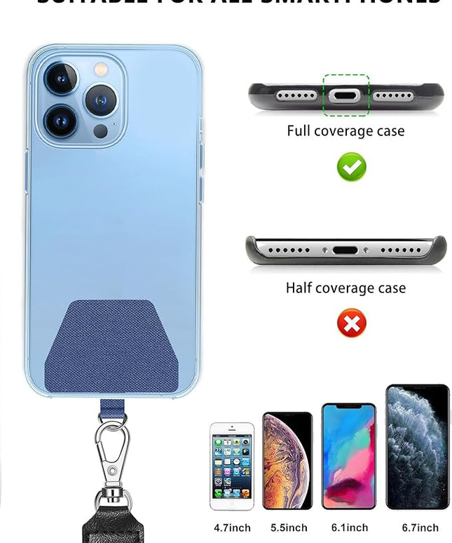 SHANSHUI Phone Lanyard, 2 Pack Durable Tether Tab Universal Nylon Phone Strap for All Smartphones