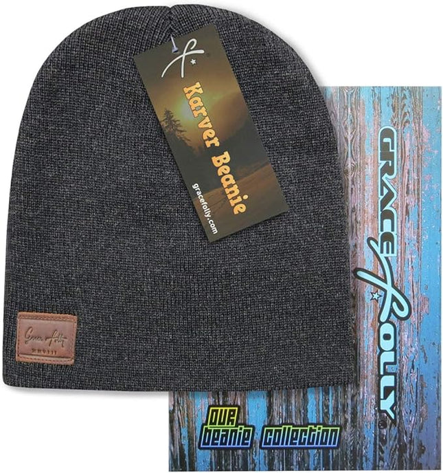 Grace Folly Knit Beanie Hat Cap for Men or Women