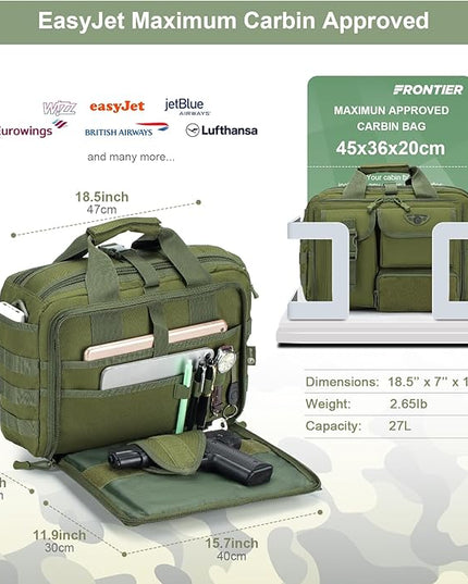 Stypos Tactical Messenger Bag,Tactical Briefcase for Man Military Laptop Bag 14 Inch/15.6 Inch /17.3 Inch Messenger Work Bag