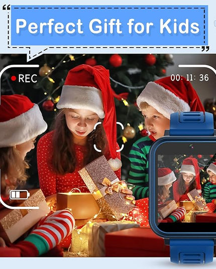 Phyulls Smart Watch for Kids with 39 Games Alarm Clock, Touchscreen, Calendaring Camera Music Player Time Display Video & Audio Recording, Toys for 3-12 Years Old Boys