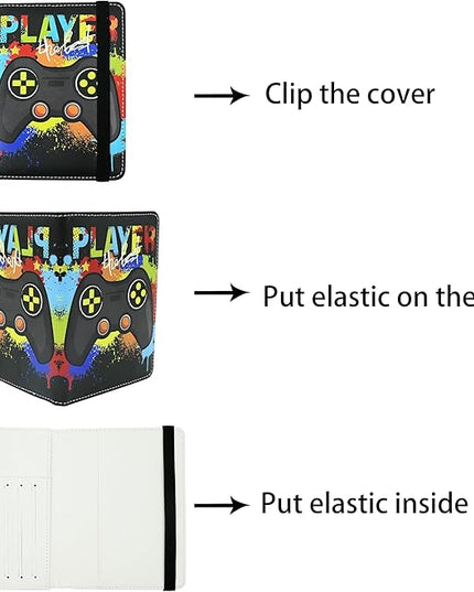 Game Passport Holder for Women and Men PU Leather Passport Cover for Travel