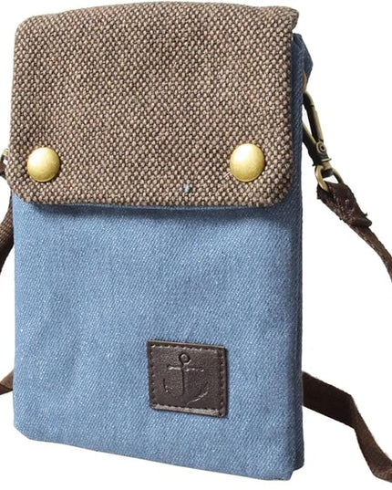 Women's Small Crossbody Bags Canvas Cellphone Purse Coin Pouch Wallet Mini Shoulder Handbags Wristlet Clutch