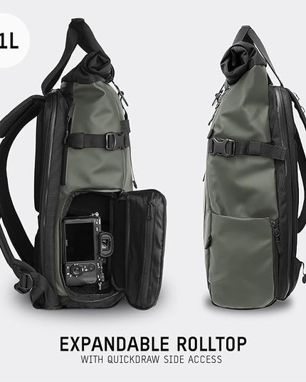 WANDRD PRVKE 31L, V3 Backpack: Weather-Resistant Travel & Camera Backpack with Laptop Sleeve, Quick Side Access, Clamshell Opening – Ideal Photography & Travel Bag