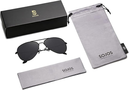 SOJOS Classic Aviator Polarized Sunglasses for Men Women Vintage Retro Style