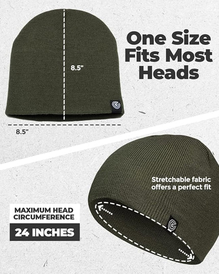 Original Beanie Cap - Soft Knit Beanie Hat - Warm and Durable