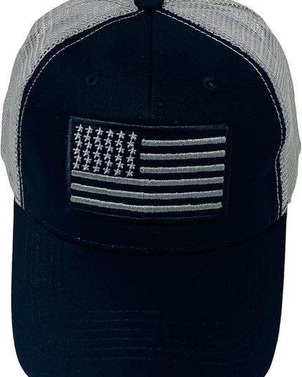 Roytrense Embroidered American Flag Unisex Baseball Cap (100% Cotton)