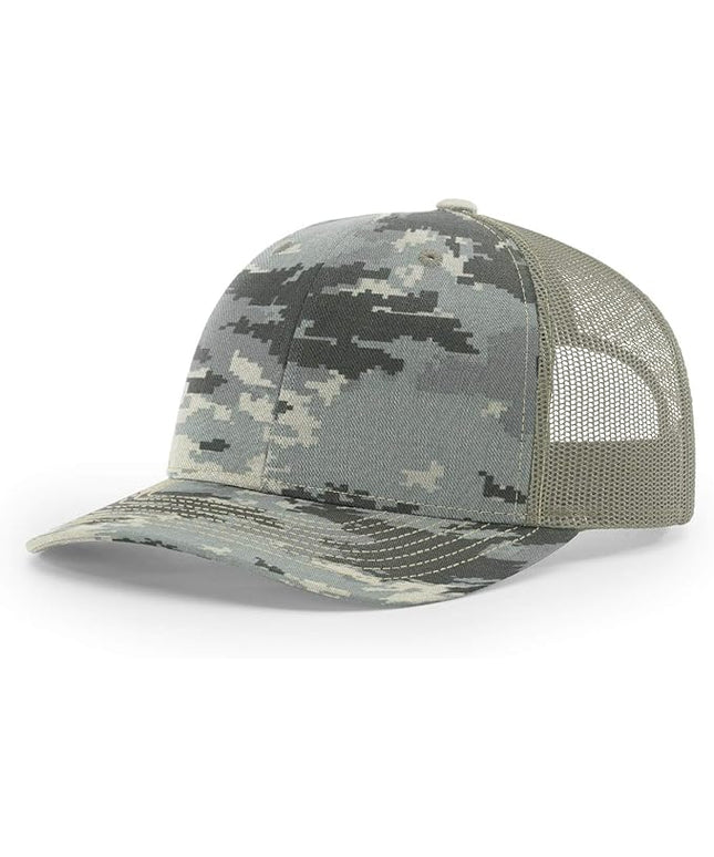 Richardson 112 Trucker Hat - Premium Adjustable Snapback Hat - Structured Six Panel Richardson Blank Caps