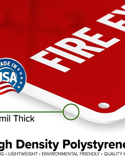 Full Fire Extinguishers Here Sign, 10x7 Inches, 55 mil thick HDPS (high density polystyrene), Made in USA by My Sign Center