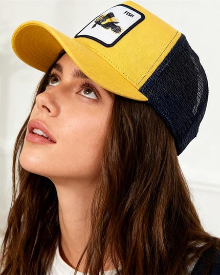 Classic Unisex Various Animal Series Embroidery Farm Adjustable Mesh Snapback Trucker Hat