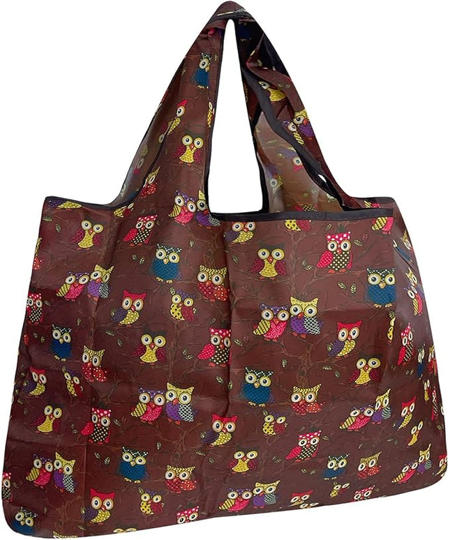 allydrew Large Foldable Tote Nylon Reusable Grocery Bags