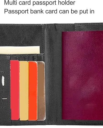 Britain Passport Cover Passport Holder Cover Leather Passport Holder UK Passport Cover for Passport, Business Cards, Credit Cards, Boarding Passes