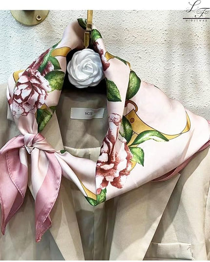 Satin Bandanas Head Scarf For Women Hair Scarves Accessories Lightweight Fashion Wrap Neck Silk Sleeping Headscarf