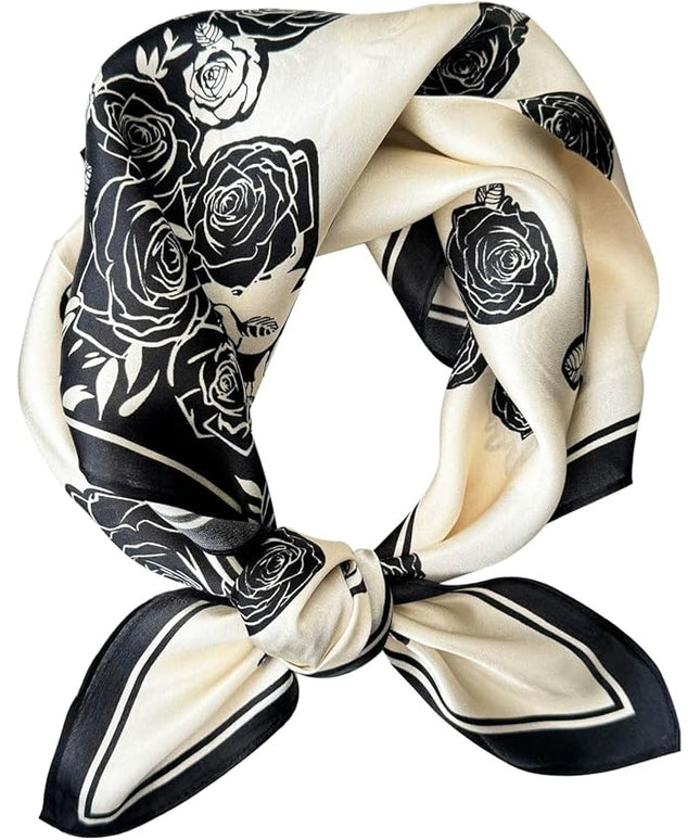 Satin Bandanas Head Scarf For Women Hair Scarves Accessories Lightweight Fashion Wrap Neck Silk Sleeping Headscarf
