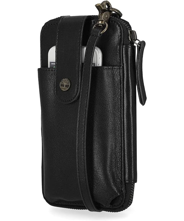 Timberland Women's RFID Leather Phone Crossbody Wallet Bag