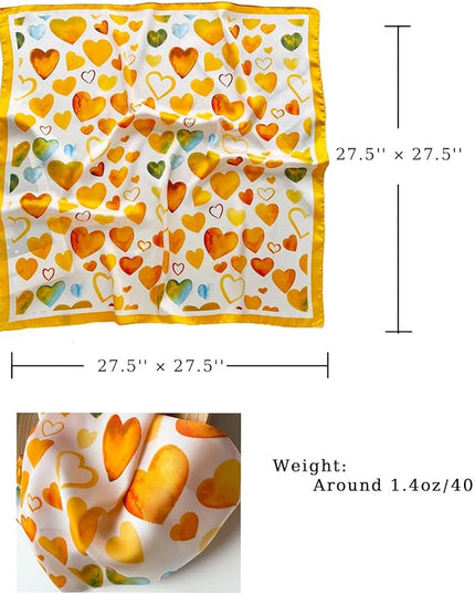 Satin Bandana Headscarf for Women Silky Hair Scarves for Fashion Lightweight