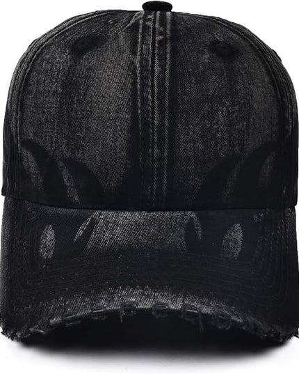 Vintage Baseball Cap, Washed Cotton Trucker Hat for Men & Women, Adjustable Size for Universal Activities