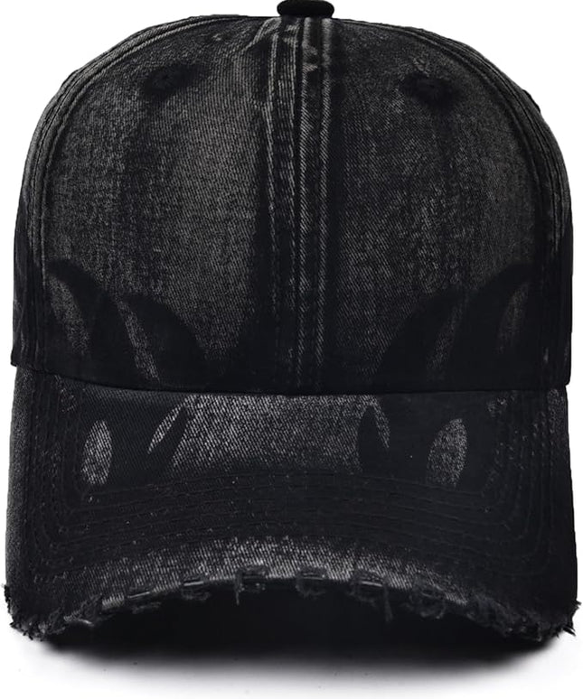 Vintage Baseball Cap, Washed Cotton Trucker Hat for Men & Women, Adjustable Size for Universal Activities